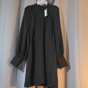 Express Charcoal Long Sleeve Dress